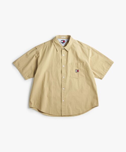 tommy jeans（トミー ジーンズ）の「イージーポプリンショートスリーブオーバーシャツ（シャツ/ブラウス・メンズ・ホワイト/ブルー/グレー/ネイビー/ベージュ/モスグリーン・LARGE/MEDIUM/SMALL/X-LARGE）」の22枚目の写真