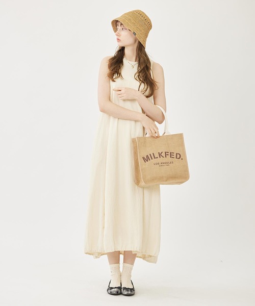 MILKFED.（ミルクフェド）の「MILKFED. JUTE TOTE BAG（トートバッグ・レディース・ベージュ・ONE SIZE）」の2枚目の写真