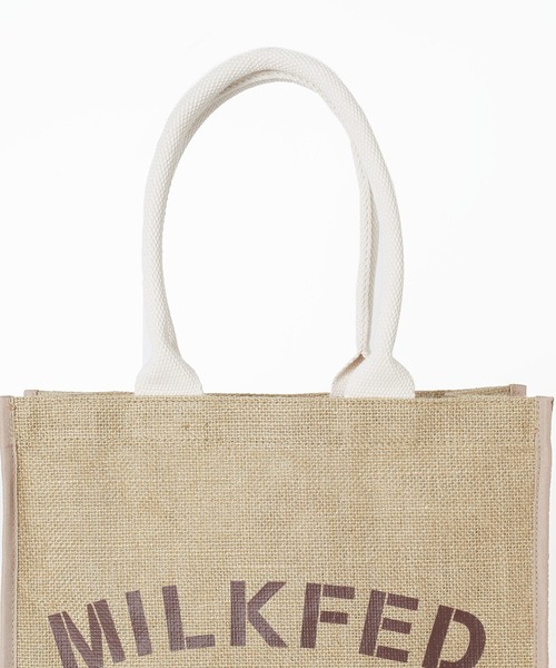MILKFED.（ミルクフェド）の「MILKFED. JUTE TOTE BAG（トートバッグ・レディース・ベージュ・ONE SIZE）」の8枚目の写真