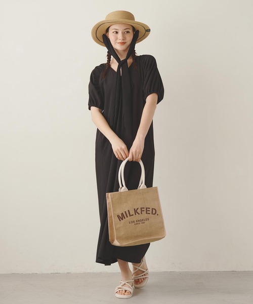 MILKFED.（ミルクフェド）の「MILKFED. JUTE TOTE BAG（トートバッグ・レディース・ベージュ・ONE SIZE）」の10枚目の写真