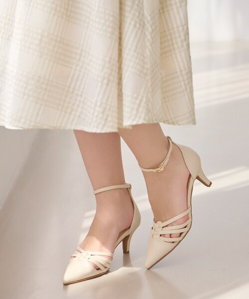 index（インデックス）の「◆【7cmヒール】ラインデザインパンプス（パンプス・レディース・オフホワイト/ブラック・03/02/01）」の9枚目の写真