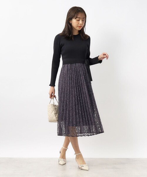 index（インデックス）の「◆【7cmヒール】ラインデザインパンプス（パンプス・レディース・オフホワイト/ブラック・03/02/01）」の10枚目の写真