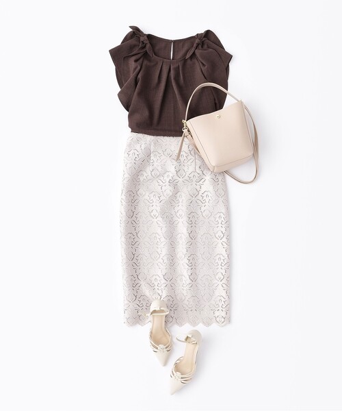 index（インデックス）の「◆【7cmヒール】ラインデザインパンプス（パンプス・レディース・オフホワイト/ブラック・03/02/01）」の12枚目の写真