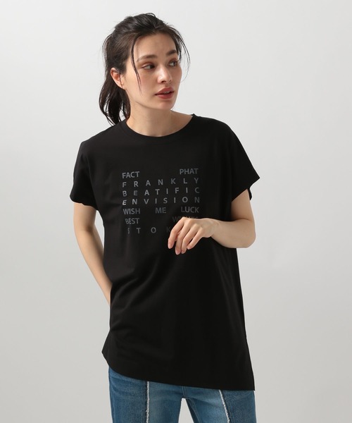 BAYFLOW(ベイフロー)の「アソートBIGロゴT(Tシャツ/カットソー・レディース・モカ/ブラック/オリーブ/オフホワイト・SMALL/MEDIUM)」の10枚目の写真