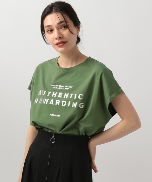 BAYFLOW(ベイフロー)の「アソートBIGロゴT(Tシャツ/カットソー・レディース・モカ/ブラック/オリーブ/オフホワイト・SMALL/MEDIUM)」の22枚目の写真