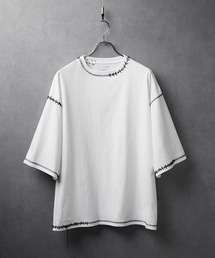 CIASENSE | Pigmented hand-stitched oversized T-shirt/ピグメント ハンドステッチ オーバーサイズTシャツ(Tシャツ/カットソー)