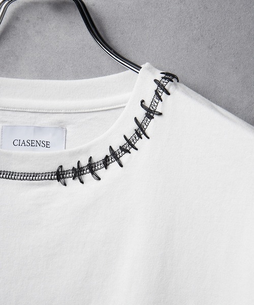 CIASENSE（シアセンス）の「Hand-stitched oversized T-shirt/ハンド