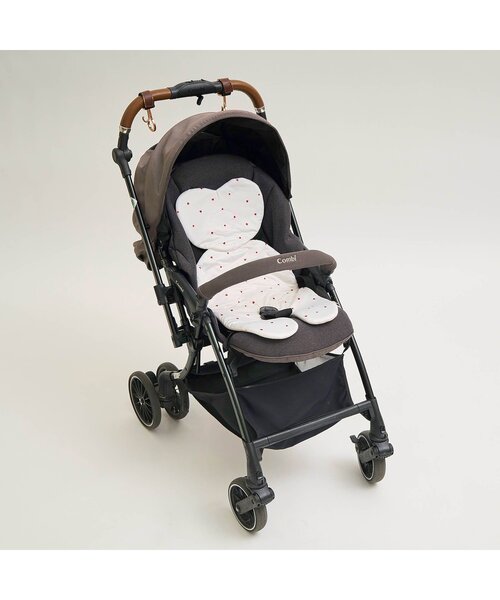 apres les cours(アプレレクール)の「ひんやりベビーカーシート(ベビーカー/ベビーカー用品・キッズ・レッド/ベージュ・FREE)」の4枚目の写真