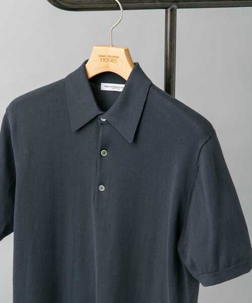 URBAN RESEARCH DOORS(アーバンリサーチドアーズ)の「『UR TECH ひやサラクール』LIFE STYLE TAILOR ニットポロシャツ(ポロシャツ・メンズ・ブラウン/ブラック/グレー系その他/アイボリー・LARGE/MEDIUM)」の4枚目の写真