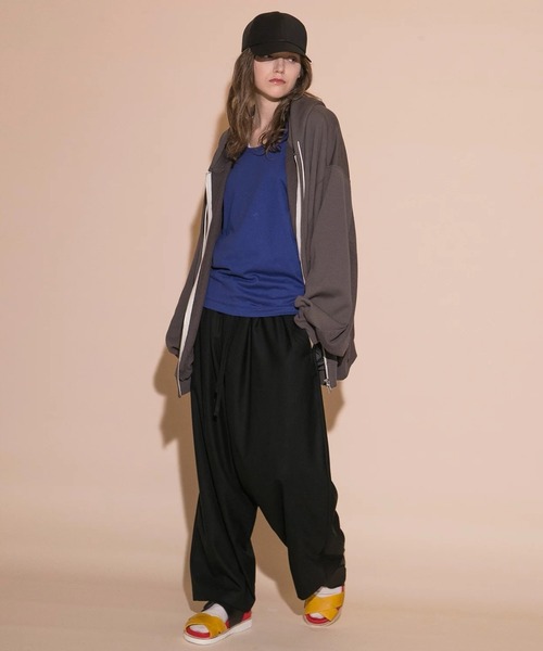 my beautiful landlet(マイビューティフルランドレット)の「【my beautiful landlet】MERCERIZATION JERSEY STANDARD TANK TOP(タンクトップ・メンズ・ブラック/ネイビー/パープル/ホワイト/ベージュ・0/1/2)」の12枚目の写真