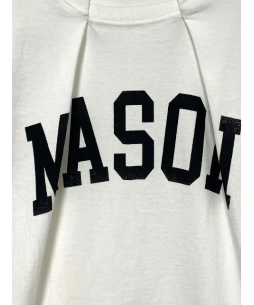 CHIGNON(シニヨン)の「【前後2way】CHIGNON タックフレンチロゴTEE(Tシャツ/カットソー・レディース・チャコールグレー/オフホワイト・FREE)」の10枚目の写真