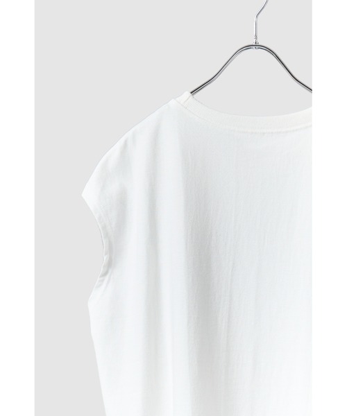 CHIGNON(シニヨン)の「【前後2way】CHIGNON タックフレンチロゴTEE(Tシャツ/カットソー・レディース・チャコールグレー/オフホワイト・FREE)」の18枚目の写真