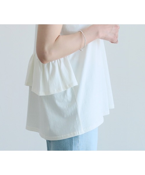 reca(レカ)の「ティアードカットソー(Tシャツ/カットソー・レディース・ブラック/ピンク系その他/オフホワイト・M)」の22枚目の写真