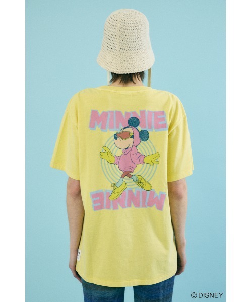 Disney SERIES CREATED by MUS(ディズニーシリーズクリエイテッドバイエムユーエス)の「MD SOUND Tシャツ / MINNIE(Tシャツ/カットソー・レディース・グレー×ホワイト/ライトブラック/イエロー・FREE)」の12枚目の写真