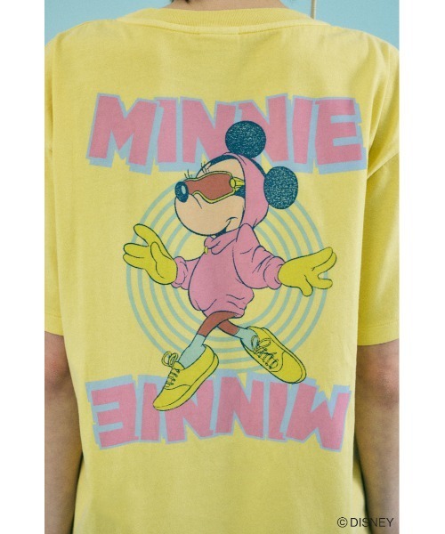 Disney SERIES CREATED by MUS(ディズニーシリーズクリエイテッドバイエムユーエス)の「MD SOUND Tシャツ / MINNIE(Tシャツ/カットソー・レディース・グレー×ホワイト/ライトブラック/イエロー・FREE)」の16枚目の写真