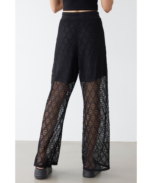 ALEXIA STAM（アリシアスタン）の「Open Work Knit Pants /透かし柄パンツ（その他パンツ・レディース・アイボリー/ブラック・M/S）」の12枚目の写真