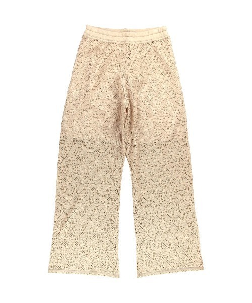 ALEXIA STAM（アリシアスタン）の「Open Work Knit Pants /透かし柄パンツ（その他パンツ・レディース・アイボリー/ブラック・M/S）」の13枚目の写真