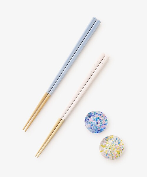 Afternoon Tea（アフタヌーンティー）の「若狭塗抗菌夫婦箸&江戸硝子箸置きセット（カトラリー・レディース・ブルー・ONE SIZE）」の10枚目の写真