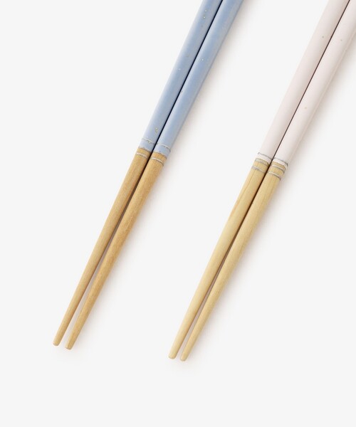 Afternoon Tea（アフタヌーンティー）の「若狭塗抗菌夫婦箸&江戸硝子箸置きセット（カトラリー・レディース・ブルー・ONE SIZE）」の8枚目の写真