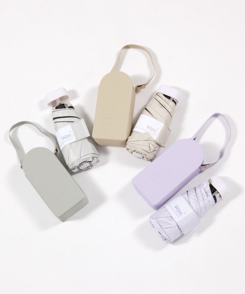 GLOBAL WORK（グローバルワーク）の「遮光ポシェットタイニー晴雨兼用/125350（折りたたみ傘・レディース・ベージュ/グレー/パープル/ピンク・ONE SIZE）」の18枚目の写真