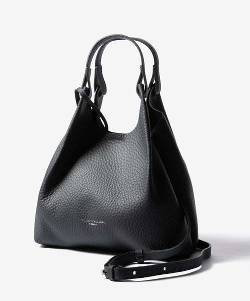 GIANNI CHIARINI(ジャンニ キアリーニ)の「GIANNI CHIARINI DUA ジャンニ キアリーニ ハンドバッグ デュア S(ハンドバッグ・レディース・ブラック系/ブラウン系その他/ネイビー/モカ/ブラック系1/ホワイト系1・FREE)」の1枚目の写真