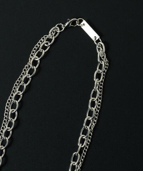 WEGO（ウィゴー）の「WEGO/モチーフレイヤーネックレス（ネックレス・メンズ・シルバー・FREE）」の3枚目の写真