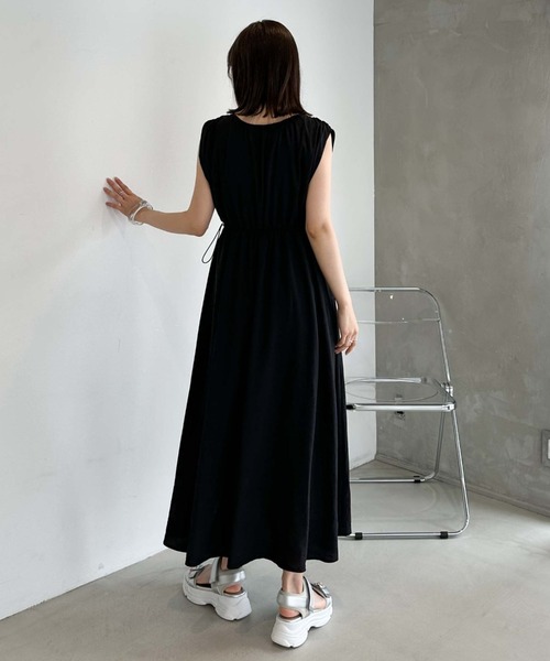 archives（アルシーヴ）の「２ＷＡＹドロスト麻調ノースリワンピース（ワンピース・レディース・ブラック/グレー/オレンジ・MEDIUM）」の20枚目の写真