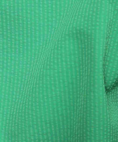 OPAQUE.CLIP（オペークドットクリップ）の「◆サッカースキッパーフレアスリーブブラウス【洗濯機洗い可】（シャツ/ブラウス・レディース・ネイビー/ベージュ/グリーン/ホワイト・38/40/42/36）」の16枚目の写真