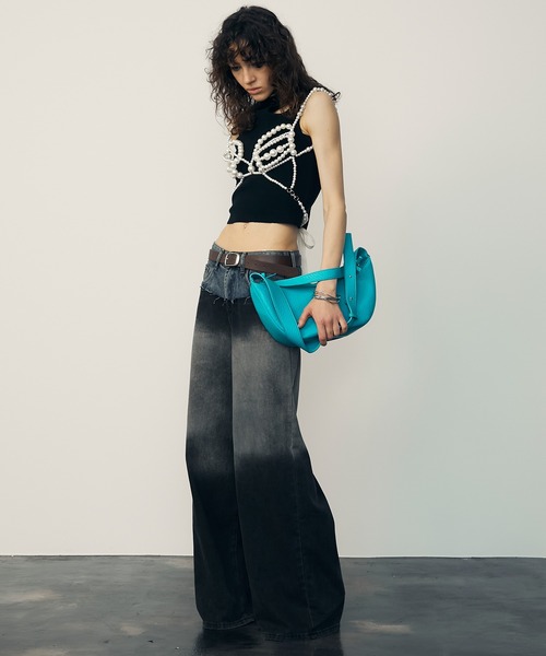 uyu.(ウユ)の「バックリボンパールビスチェ(キャミソール・レディース・ホワイト・FREE)」の10枚目の写真