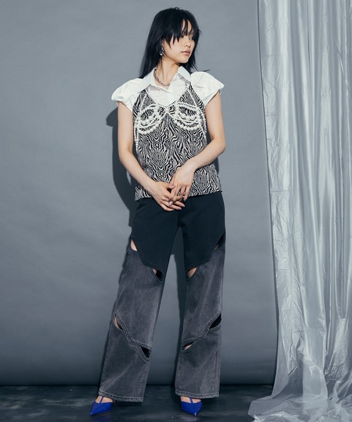 uyu.(ウユ)の「バックリボンパールビスチェ(キャミソール・レディース・ホワイト・FREE)」の20枚目の写真