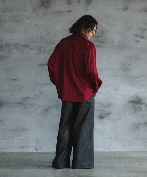 CASPER JOHN（キャスパージョン）の「PU HAKAMA slacks/PU袴スラックス（スラックス・メンズ・ブラック/ブラック系その他・X-SMALL/SMALL/MEDIUM/LARGE）」の17枚目の写真