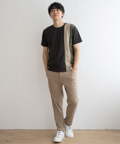 ikka(イッカ)の「【接触冷感/親子コーデ】速乾COOL縦切り替えTシャツ(Tシャツ/カットソー・メンズ・ホワイト/ネイビー/チャコールグレー・L/M/S/XL)」の14枚目の写真