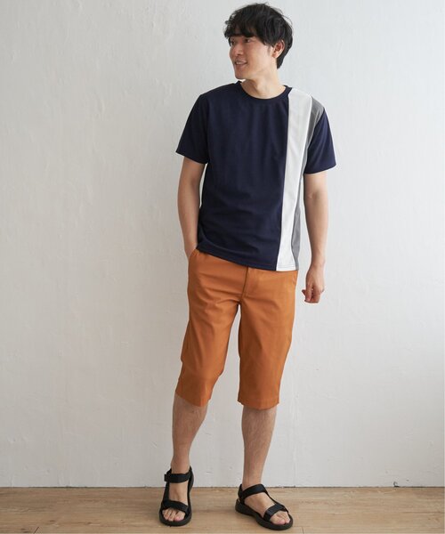 ikka(イッカ)の「【接触冷感/親子コーデ】速乾COOL縦切り替えTシャツ(Tシャツ/カットソー・メンズ・ホワイト/ネイビー/チャコールグレー・L/M/S/XL)」の15枚目の写真