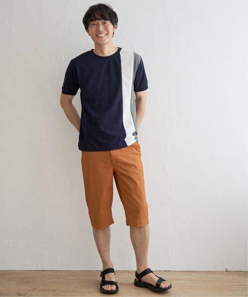 ikka(イッカ)の「【接触冷感/親子コーデ】速乾COOL縦切り替えTシャツ(Tシャツ/カットソー・メンズ・ホワイト/ネイビー/チャコールグレー・L/M/S/XL)」の16枚目の写真