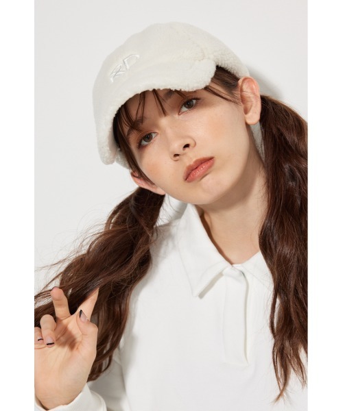 RIENDA GOLF（リエンダゴルフ）の「【RIENDA GOLF】 RNDロゴボアキャップ（キャップ・レディース・ホワイト/ピンク・FREE）」の19枚目の写真