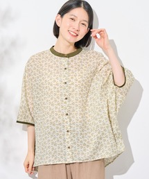 小花柄ドルマンブラウス