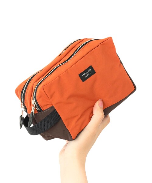 STANDARD SUPPLY / 別注 2ルーム スクエアポーチ M（ポーチ）｜STANDARD SUPPLY（スタンダードサプライ）