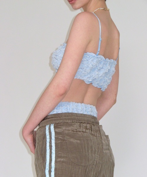 CRANK(クランク)の「A'GEM/9 × .kom 『CRANK/クランク』 WRINKLE BRA TOP /リンクル ブラトップ(チューブトップ・レディース・ブルー/ピンク/ホワイト・FREE)」の10枚目の写真