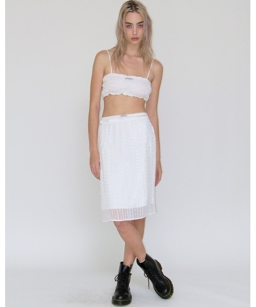 CRANK(クランク)の「A'GEM/9 × .kom 『CRANK/クランク』 WRINKLE BRA TOP /リンクル ブラトップ(チューブトップ・レディース・ブルー/ピンク/ホワイト・FREE)」の14枚目の写真