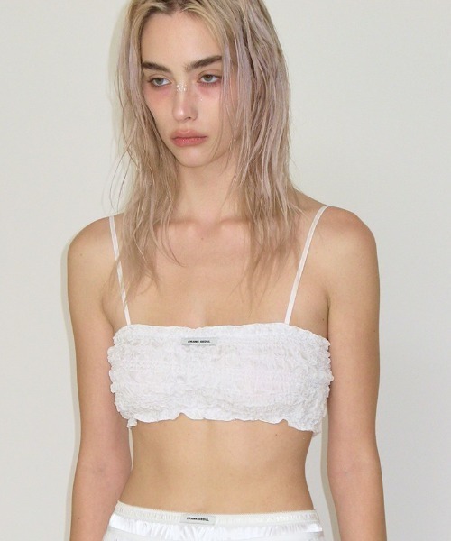 CRANK(クランク)の「A'GEM/9 × .kom 『CRANK/クランク』 WRINKLE BRA TOP /リンクル ブラトップ(チューブトップ・レディース・ブルー/ピンク/ホワイト・FREE)」の18枚目の写真