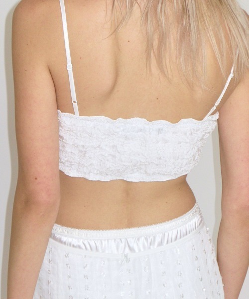 CRANK(クランク)の「A'GEM/9 × .kom 『CRANK/クランク』 WRINKLE BRA TOP /リンクル ブラトップ(チューブトップ・レディース・ブルー/ピンク/ホワイト・FREE)」の17枚目の写真