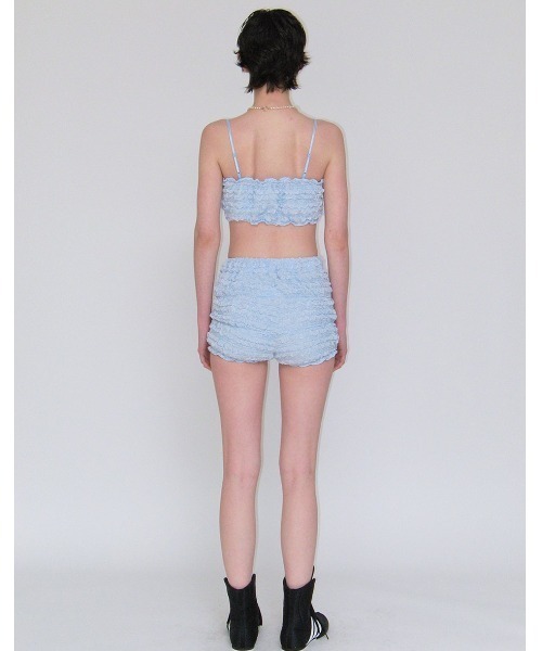 CRANK(クランク)の「A'GEM/9 × .kom 『CRANK/クランク』 WRINKLE BRA TOP /リンクル ブラトップ(チューブトップ・レディース・ブルー/ピンク/ホワイト・FREE)」の8枚目の写真