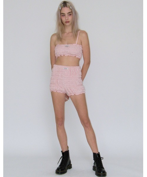 CRANK(クランク)の「A'GEM/9 × .kom 『CRANK/クランク』 WRINKLE BRA TOP /リンクル ブラトップ(チューブトップ・レディース・ブルー/ピンク/ホワイト・FREE)」の22枚目の写真