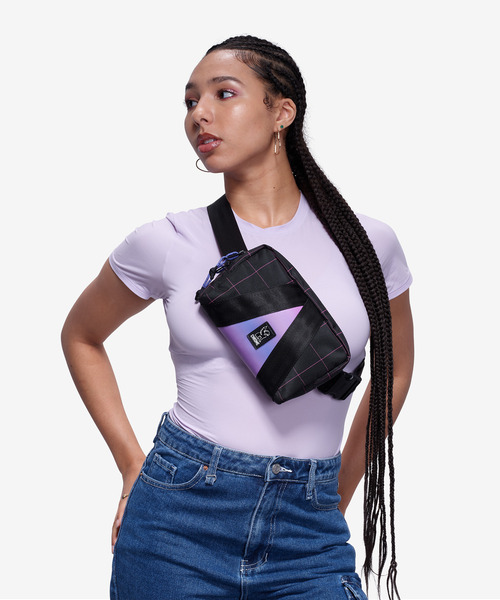 ［ CHROME / クローム ］MINI TENSILE SLING BAG RADG_RADIANT GRID / ミニ テンシル スリング バッグ ラディアント グリッド 耐水 2L ボディバッグ PRIDE COLLECTION リフレクター（ボディバッグ/ウエストポーチ）｜CHROME（クローム）