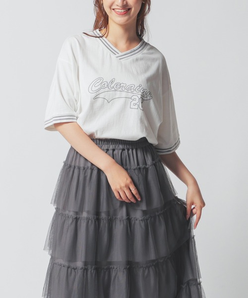 Honeys（ハニーズ）の「ゲームゆるＴシャツ（Tシャツ/カットソー・レディース・アイボリー/ホワイト/ブルー/ブラック/グリーン・S/M/L/LL）」の10枚目の写真