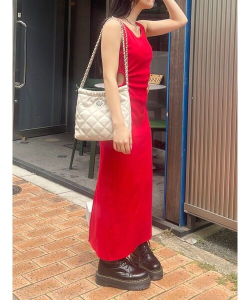 EVRIS（エヴリス）の「キルティングショルダーBAG（ショルダーバッグ・レディース・ブラック/ブルー/ホワイト/レッド・FREE）」の6枚目の写真