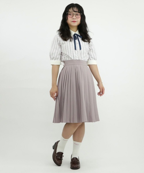 F i.n.t（フィント）の「細プリーツスカート/fint　フィント（スカート・レディース・アイボリー/ブルーグレー/ピンクベージュ・FREE）」の16枚目の写真