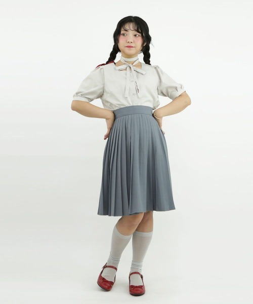 F i.n.t（フィント）の「細プリーツスカート/fint　フィント（スカート・レディース・アイボリー/ブルーグレー/ピンクベージュ・FREE）」の11枚目の写真