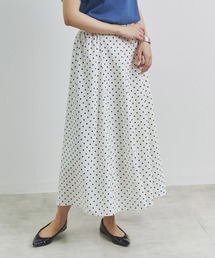 【Fizz/フィズ】　ドット柄シフォンマーメイドスカート