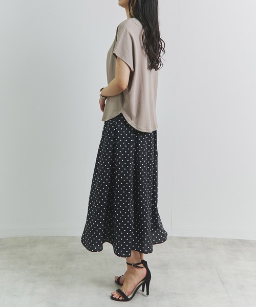 Fizz（フィズ）の「【Fizz/フィズ】　ドット柄シフォンマーメイドスカート（スカート・レディース・ホワイト×ネイビー/ブラック×ホワイト/ホワイト×ブラック・M/L）」の10枚目の写真